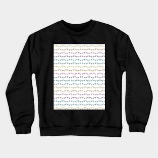 Pastel rainbow mini bunting Crewneck Sweatshirt